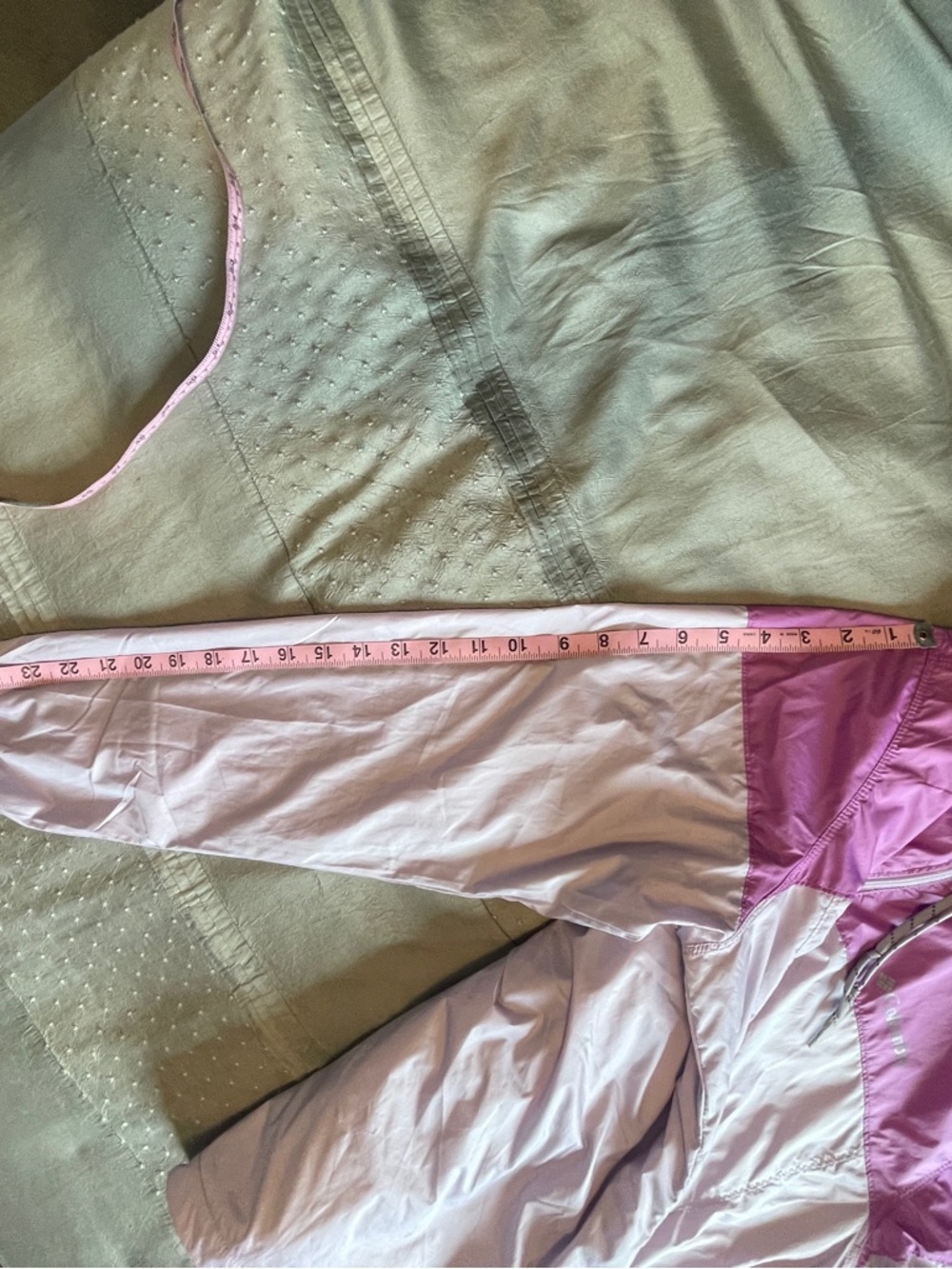 Columbia Women's Lilac & Pink Hooded Lined Windbreaker Jacket size M - Picture 11 of 11